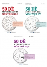 Combo Bộ Đề Ôn Thi Khối A – 50 Đề Minh Họa 2024: Môn Toán Học + Vật Lý + Hóa Học (Bộ 3 Cuốn)