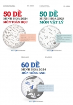 Combo Bộ Đề Ôn Thi Khối A01 – 50 Đề Minh Họa 2024: Môn Toán Học + Vật Lý + Tiếng Anh (Bộ 3 Cuốn)