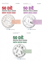 Combo Bộ Đề Ôn Thi Khối B – 50 Đề Minh Họa 2024: Môn Toán Học + Hóa Học + Sinh Học (Bộ 3 Cuốn)