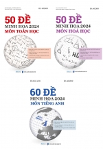Combo Bộ Đề Ôn Thi Khối D07 – 50 Đề Minh Họa 2024: Môn Toán Học + Hóa Học + Tiếng Anh (Bộ 3 Cuốn)