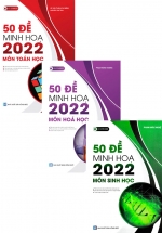 Combo Bộ Đề Trắc Nghiệm 2022 Khối B: 50 Đề Minh Họa 2022 Môn Toán – Hóa – Sinh (Bộ 3 Cuốn)