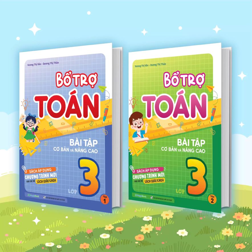 Combo Bổ Trợ Toán – Bài Tập Cơ Bản Và Nâng Cao Lớp 3 (Bộ 2 Tập)
