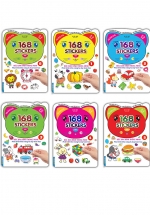 Combo Bóc Dán Hình Thông Minh Phát Triển Khả Năng Tư Duy Toán Học – 168 Sticker (Bộ 6 Cuốn)