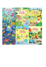 Combo Bóc Dán Thông Minh: Thủy Cung + Vườn Thú + Nông Trại + Rừng Rậm + Mùa Hè + Máy Kéo Và Xe Tải (Bộ 6 Cuốn)
