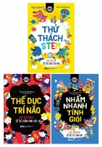 Combo Brain Games: Thể Dục Trí Não + Nhẩm Nhanh Tính Giỏi + Thử Thách STEM (3 Quyển)