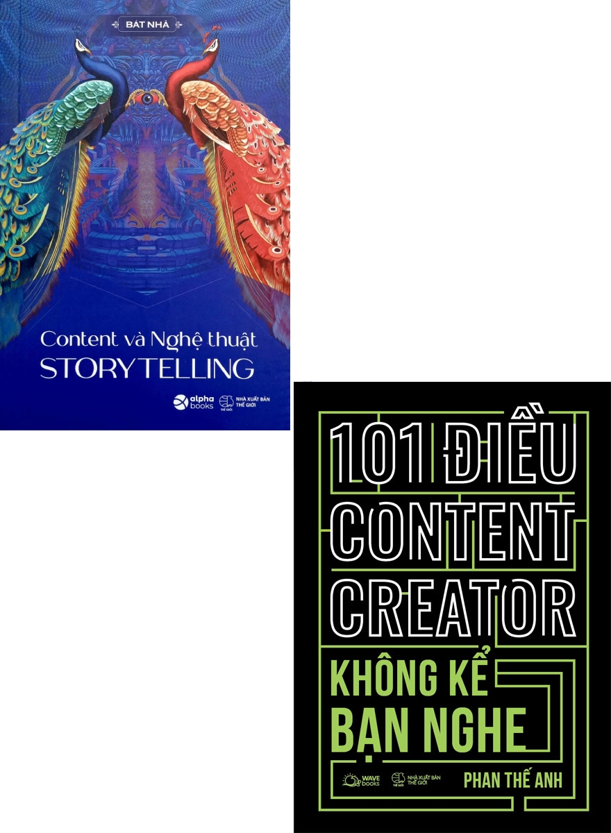 Combo Content Và Nghệ Thuật Story Telling + 101 Điều Content Creator Không Kể Bạn Nghe (Bộ 2 Cuốn)