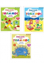 Combo Dạo Chơi Cùng Toán Học – Trò Chơi Dán Giấy (3-6 Tuổi) (Bộ 3 Cuốn)