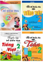 Combo Đề Kiểm Tra Toán – Tiếng Việt – Tiếng Anh Lớp 2 (Bộ 4 Cuốn)