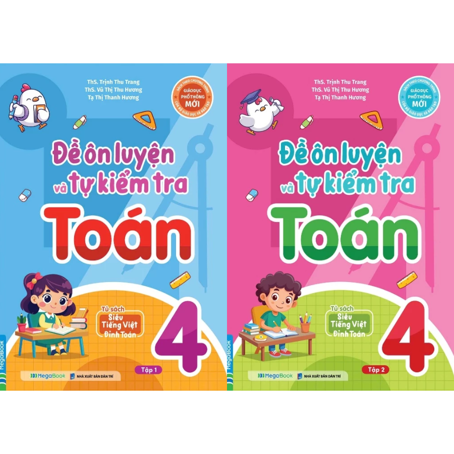 Combo Đề Ôn Luyện Và Tự Kiểm Tra Toán Lớp 4 (Bộ 2 Cuốn)