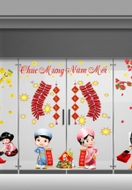 Combo Decal Trang Trí Cửa Kính Ngày Tết 37