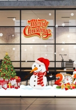 Combo Decal Trang Trí Merry Christmas Và Hộp Quà 2021 (Bộ 6 Tấm)
