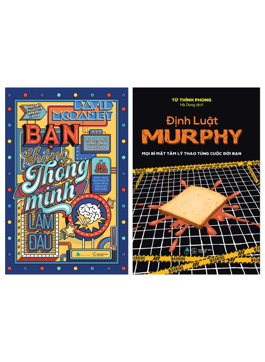Combo Định Luật Murphy – Mọi Bí Mật Tâm Lý Thao Túng Cuộc Đời Bạn + Bạn Không Thông Minh Lắm Đâu (Bộ 2 Cuốn)
