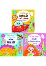 Combo Đôi Bàn Tay Khéo Léo – Tặng Kèm Chiếc Kéo An Toàn: Làm Quen Với Môn Cắt Thủ Công + Bộ Thủ Công Hình Công Chúa + Bộ Thủ Công Hình Con Vật (Bộ 3 Cuốn)