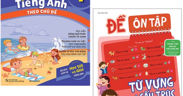 Combo Em Học Tốt Tiếng Anh Theo Chủ Đề 1 + Đề Ôn Tập Từ Vựng Và Cấu Trúc Tiếng Anh Lớp 1 (Bộ 2 Cuốn)