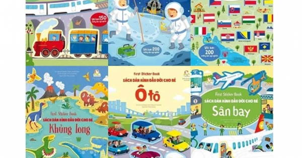 Combo First Sticker Book – Sách Dán Hình Đầu Đời Cho Bé (Bộ 6 Cuốn)