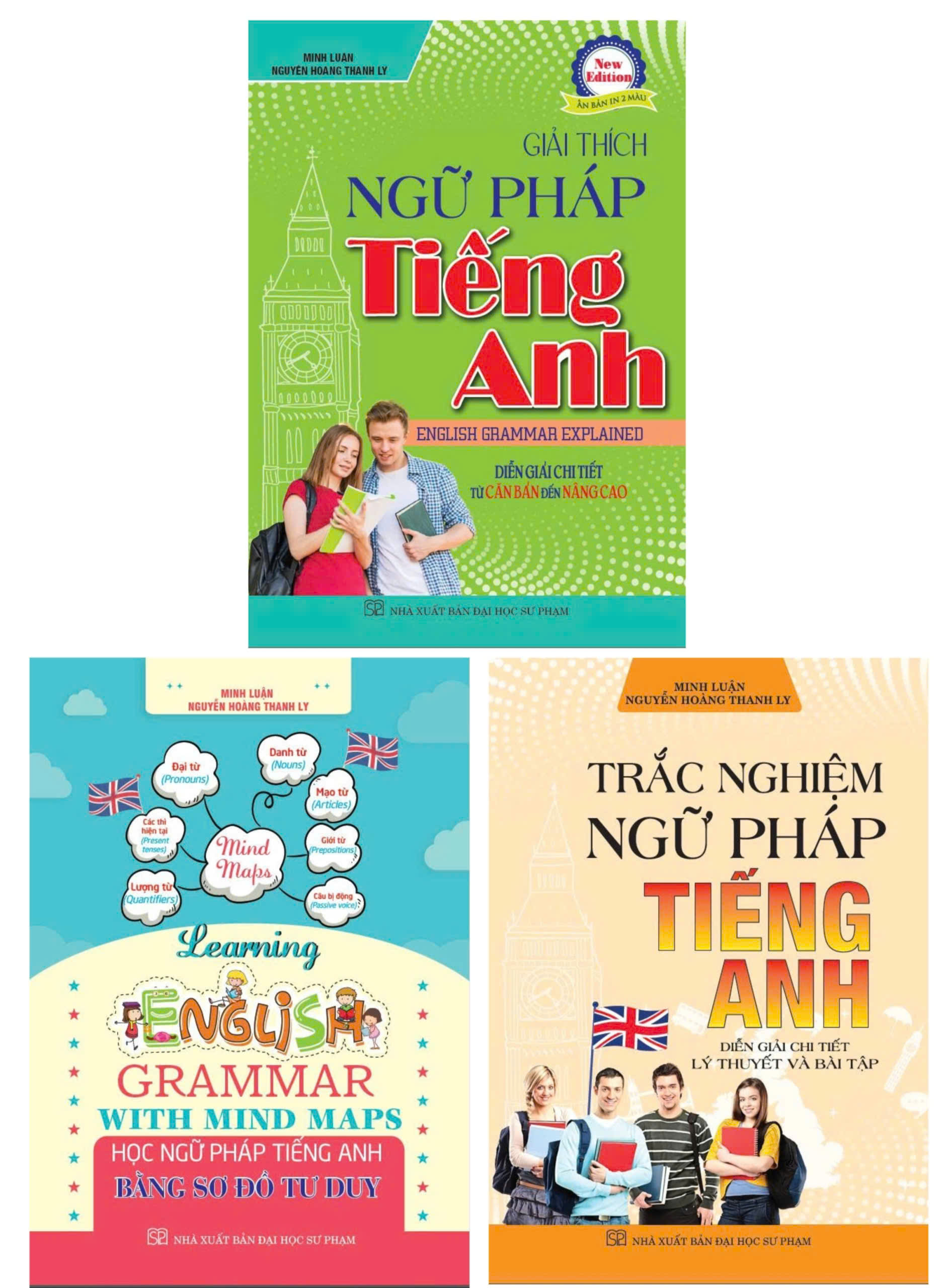 Combo Học Ngữ Pháp + Trắc Nghiệm Ngữ Pháp & Giải Thích Ngữ Pháp Tiếng Anh ( Bộ 3 Cuốn)