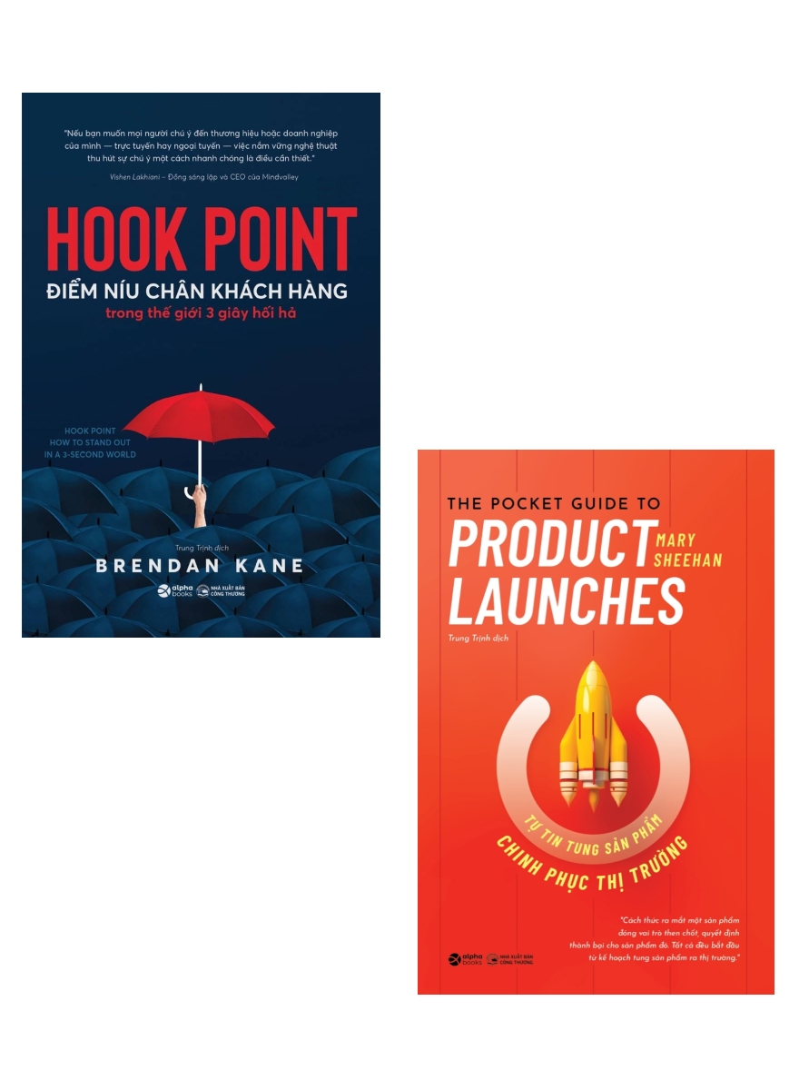 Combo Hook Point – Điểm Níu Chân Khách Hàng + Tự Tin Tung Sản Phẩm – Chinh Phục Thị Trường (Bộ 2 Cuốn)