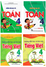 Combo Hướng Dẫn Học Tốt Toán + Tiếng Việt Lớp 4 (Bám Sát SGK Cánh Diều) (Bộ 4 Cuốn)