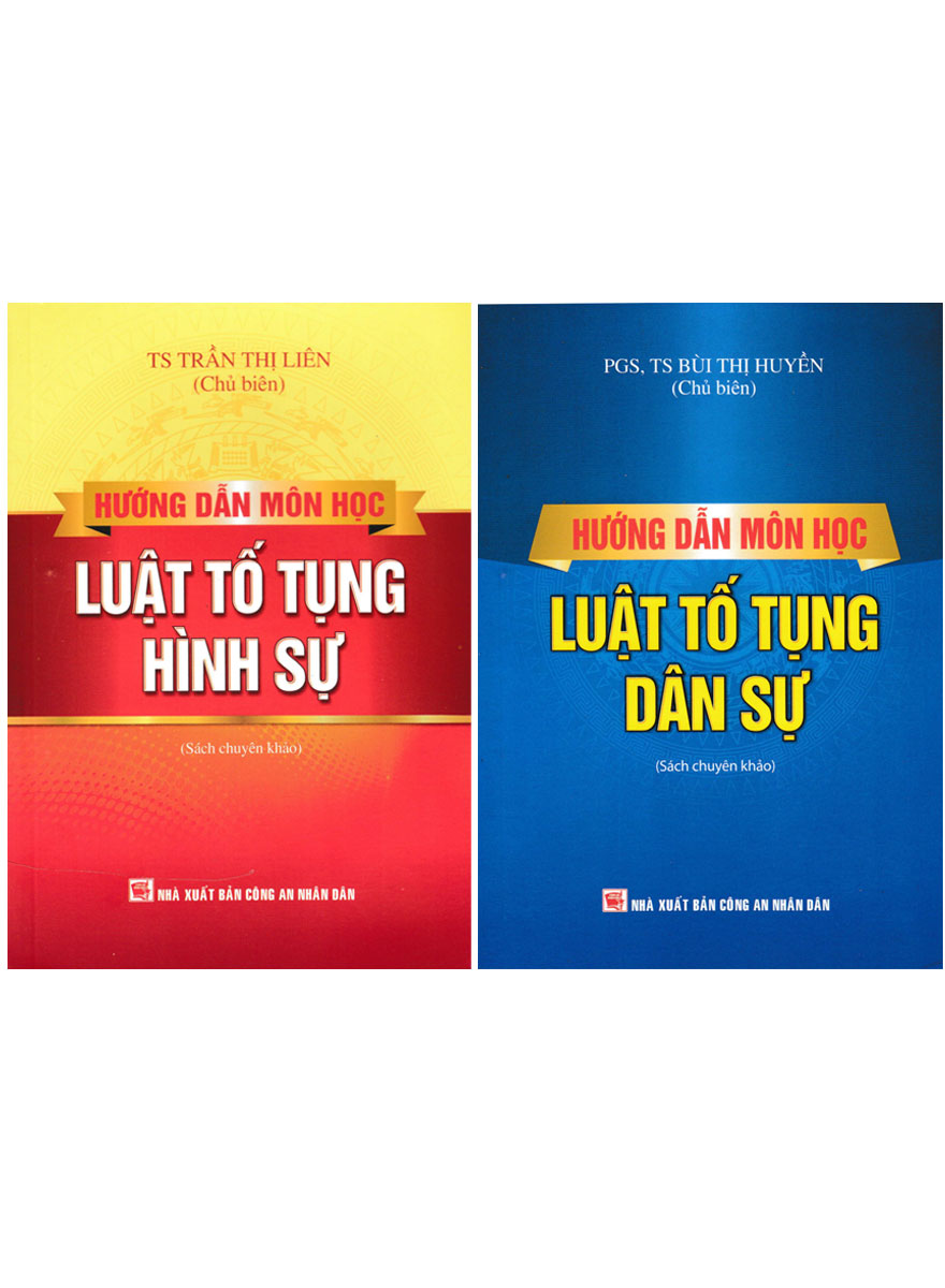 Combo Hướng Dẫn Môn Học Luật Tố Tụng Dân Sự + Luật Tố Tụng Hình Sự (DH) (Bộ 2 Cuốn)