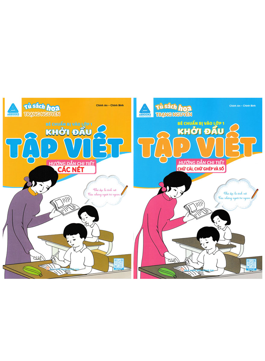 Combo Khởi Đầu Tập Viết – Hướng Dẫn Chi Tiết: Các Nét + Chữ Cái, Chữ Ghép Và Số (Bộ 2 Cuốn)