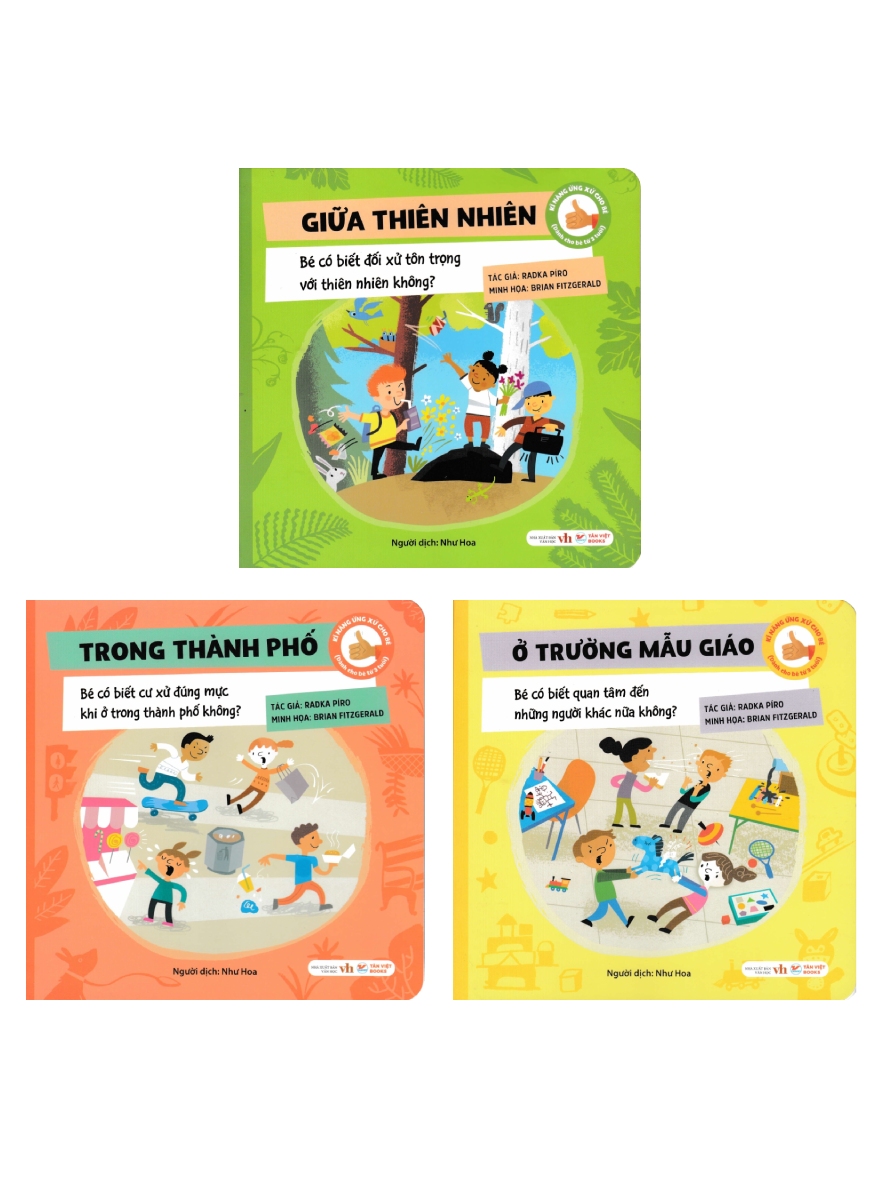 Combo Kĩ Năng Ứng Xử Cho Bé (Bộ 3 Cuốn)