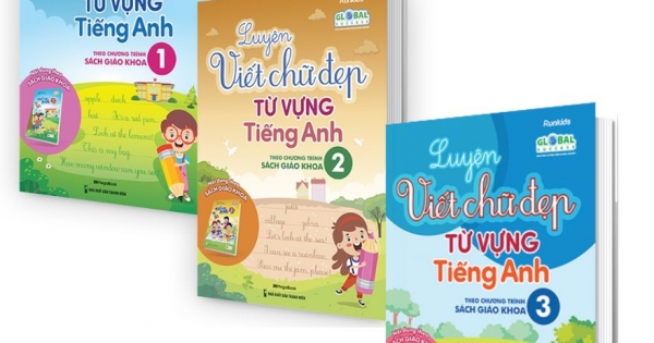 Combo Luyện Viết Chữ Đẹp Từ Vựng Tiếng Anh Lớp 1,2,3 – Theo Chương Trình Sách Giáo Khoa (Bộ 3 Cuốn)