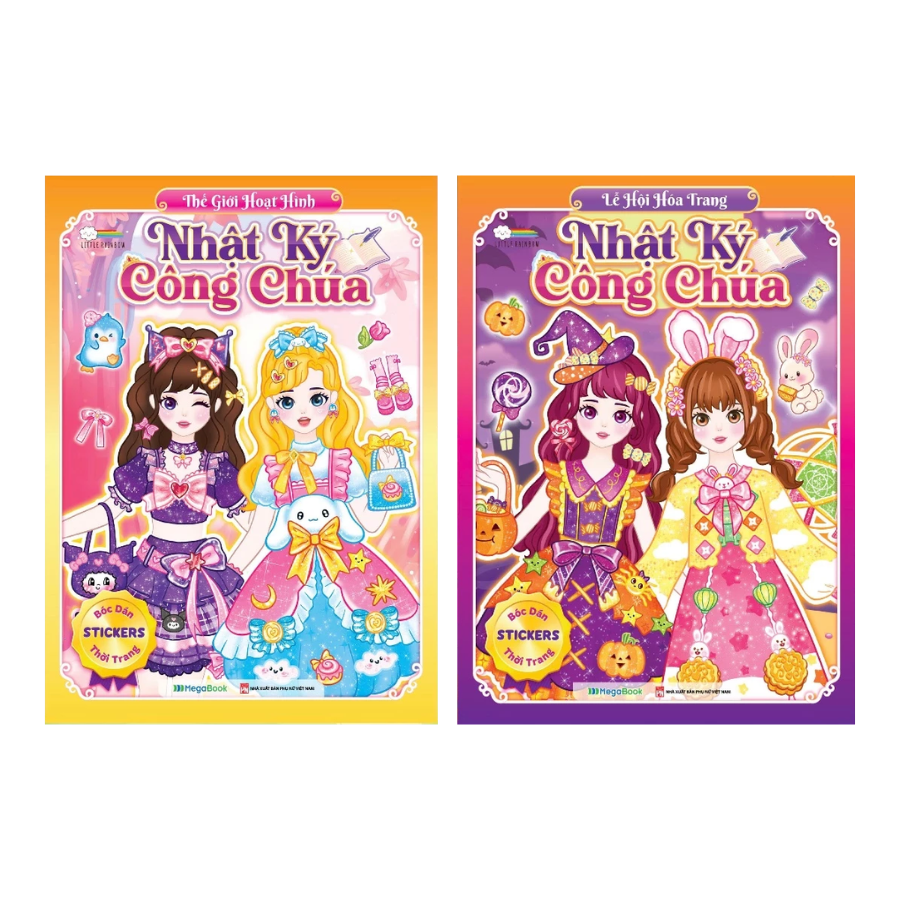 Combo Nhật Ký Công Chúa – Thế Giới Hoạt Hình + Lễ Hội Hoá Trang (Bộ 2 Cuốn)