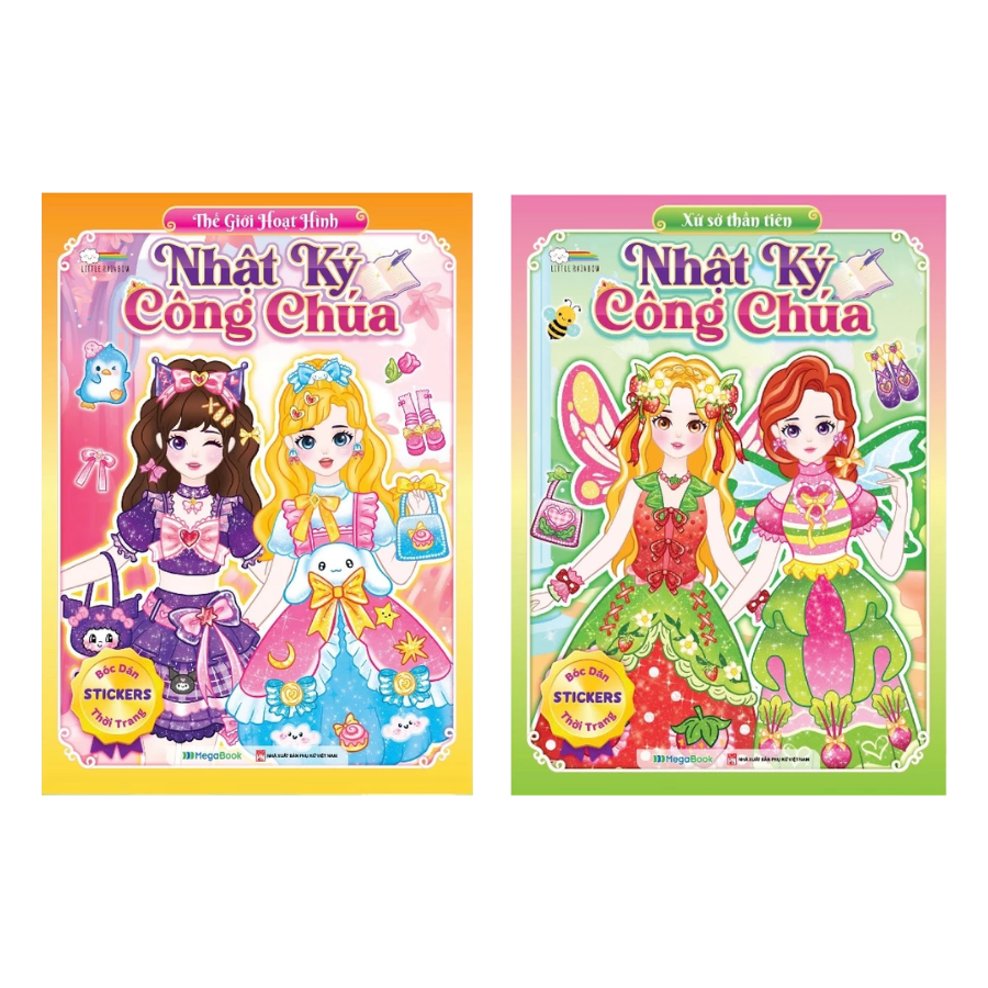 Combo Nhật Ký Công Chúa – Thế Giới Hoạt Hình + Xứ Sở Thần Tiên (Bộ 2 Cuốn)