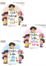 Combo Phát Triển Trí Lực Toàn Diện Cho Trẻ 2 – 4 Tuổi: Phân Biệt Hình Học + Phân Biệt Độ Dài + Khả Năng Ghi nhớ (Bộ 3 Cuốn)