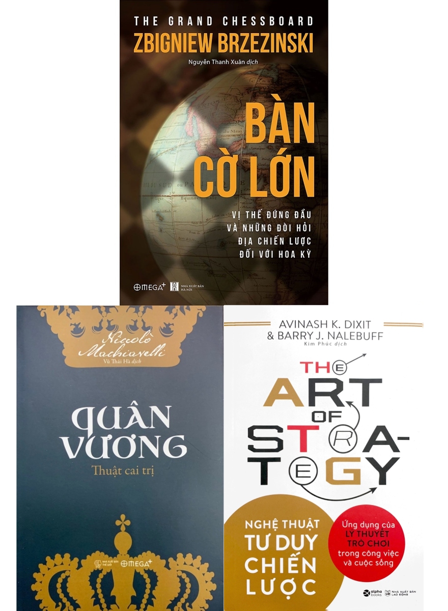 Combo Quân Vương + Bàn Cờ Lớn + Nghệ Thuật Tư Duy Chiến Lược (Bộ 3 Cuốn)