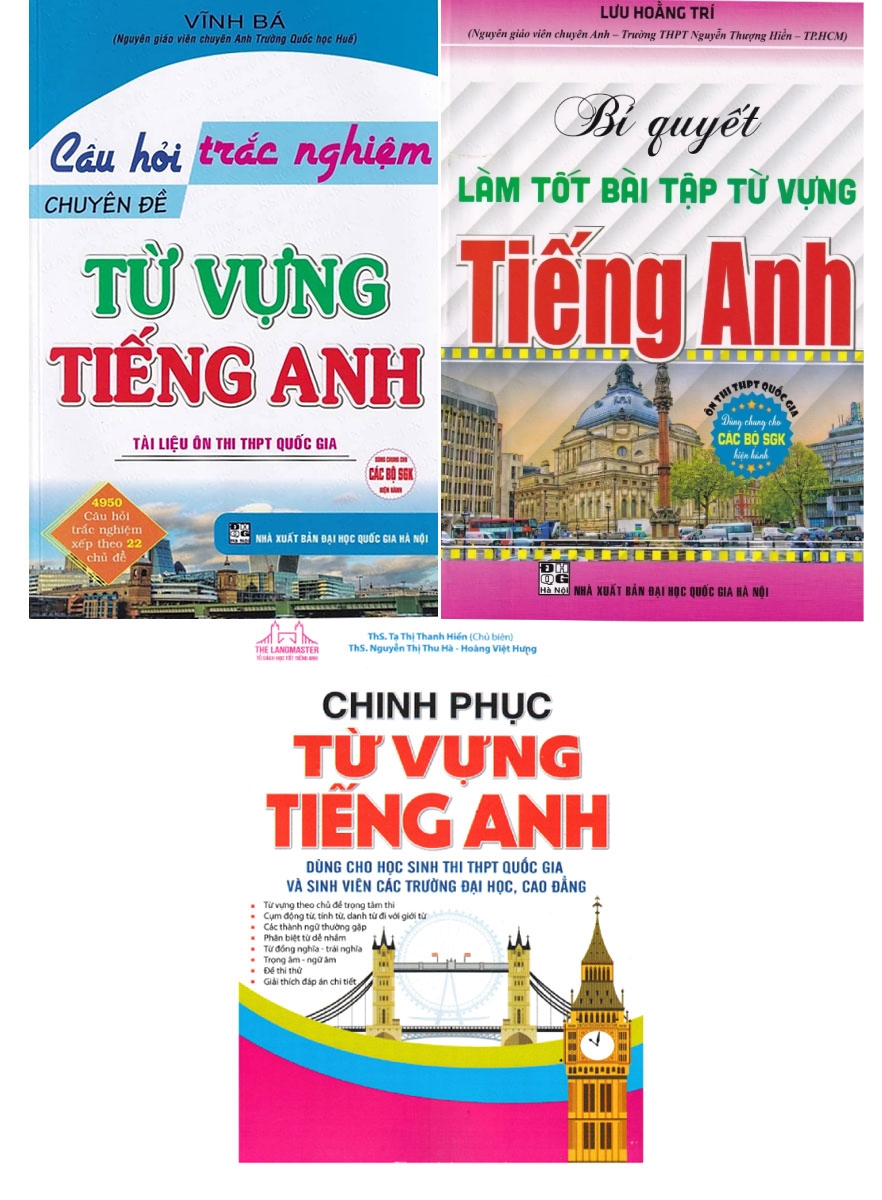 Combo Rèn Luyện Kỹ Năng Sử Dụng Từ Vựng Tiếng Anh (Bộ 3 Cuốn)