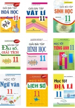 Combo Sách Giải Lớp 11 (Bộ 9 Cuốn)