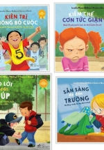 Combo Sách Kỹ Năng Song Ngữ: Kiên Trì Không Bỏ Cuộc – Kiềm Chế Cơn Tức Giận – Ngõ Lời Khi Cần Giúp – Sẵn Sàng Để Đến Trường