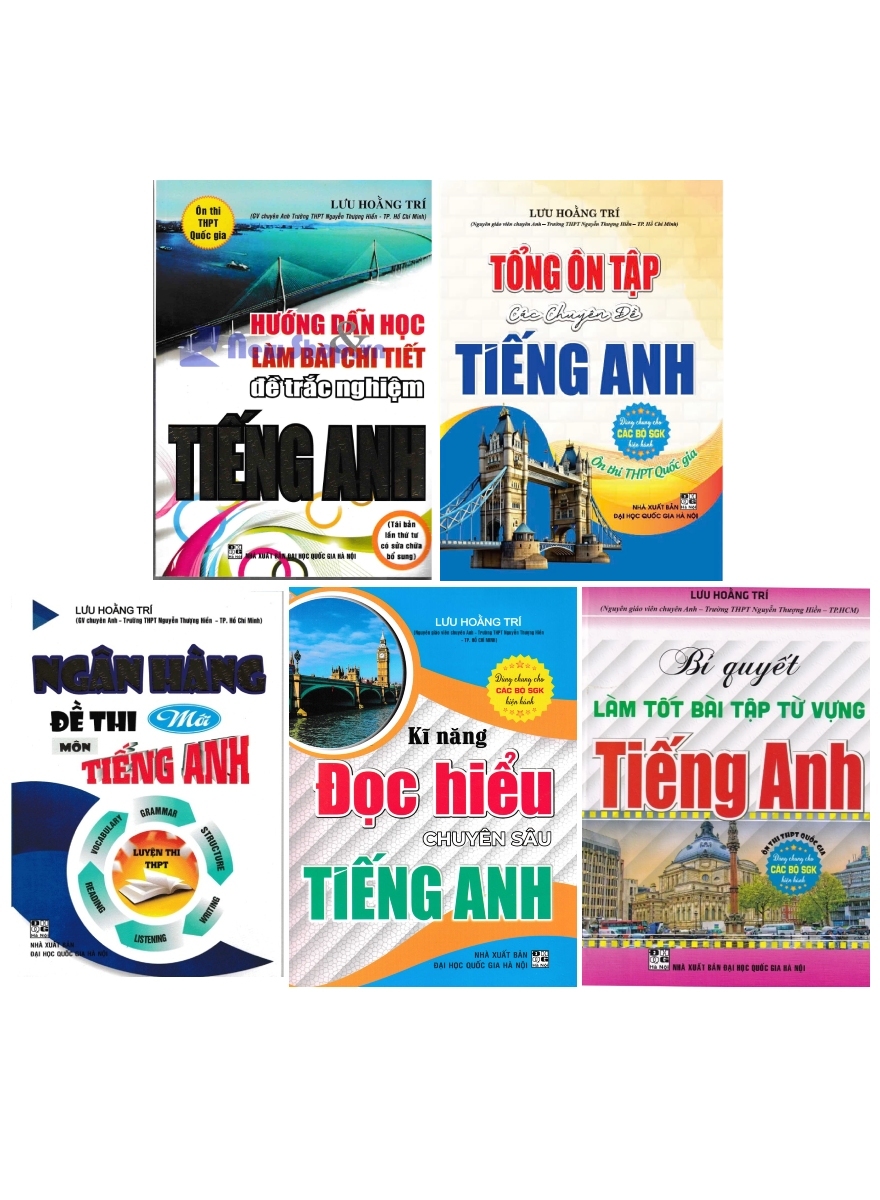 Combo Sách Luyện Thi THPT Quốc Gia Môn Tiếng Anh Của Lưu Hoằng Trí