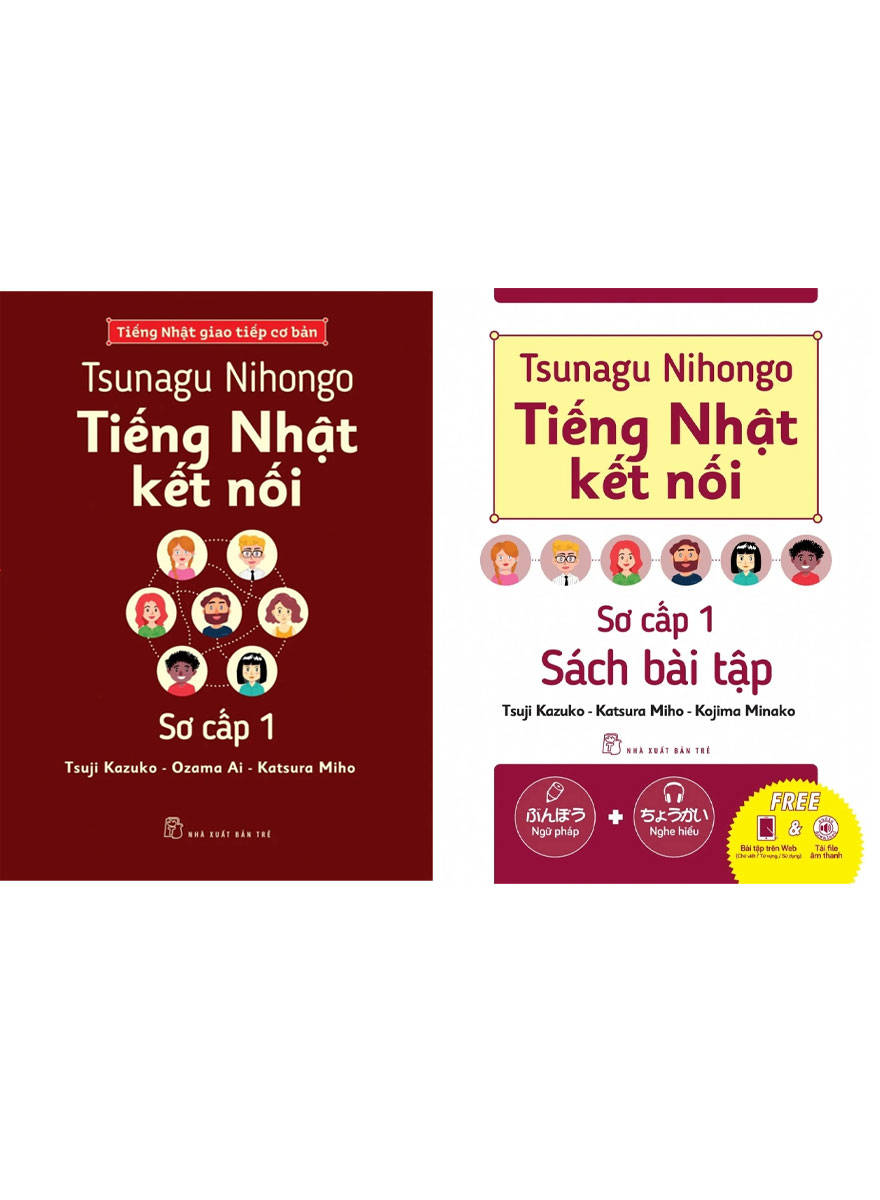Combo Sách Tsunagu Nihongo – Tiếng Nhật Kết Nối – Sơ Cấp 1 + Sách Bài Tập (Bộ 2 Cuốn)