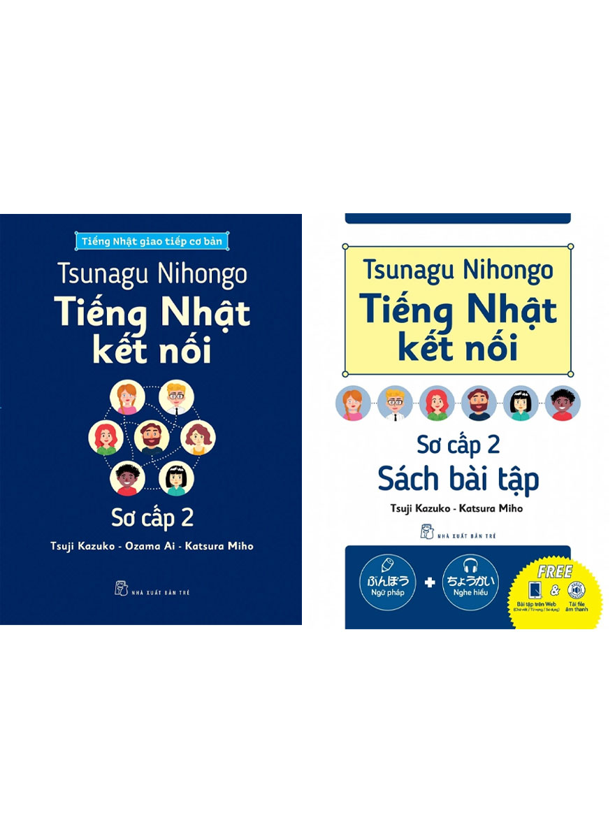 Combo Sách Tsunagu Nihongo – Tiếng Nhật Kết Nối – Sơ Cấp 2 + Sách Bài Tập (Bộ 2 Cuốn)