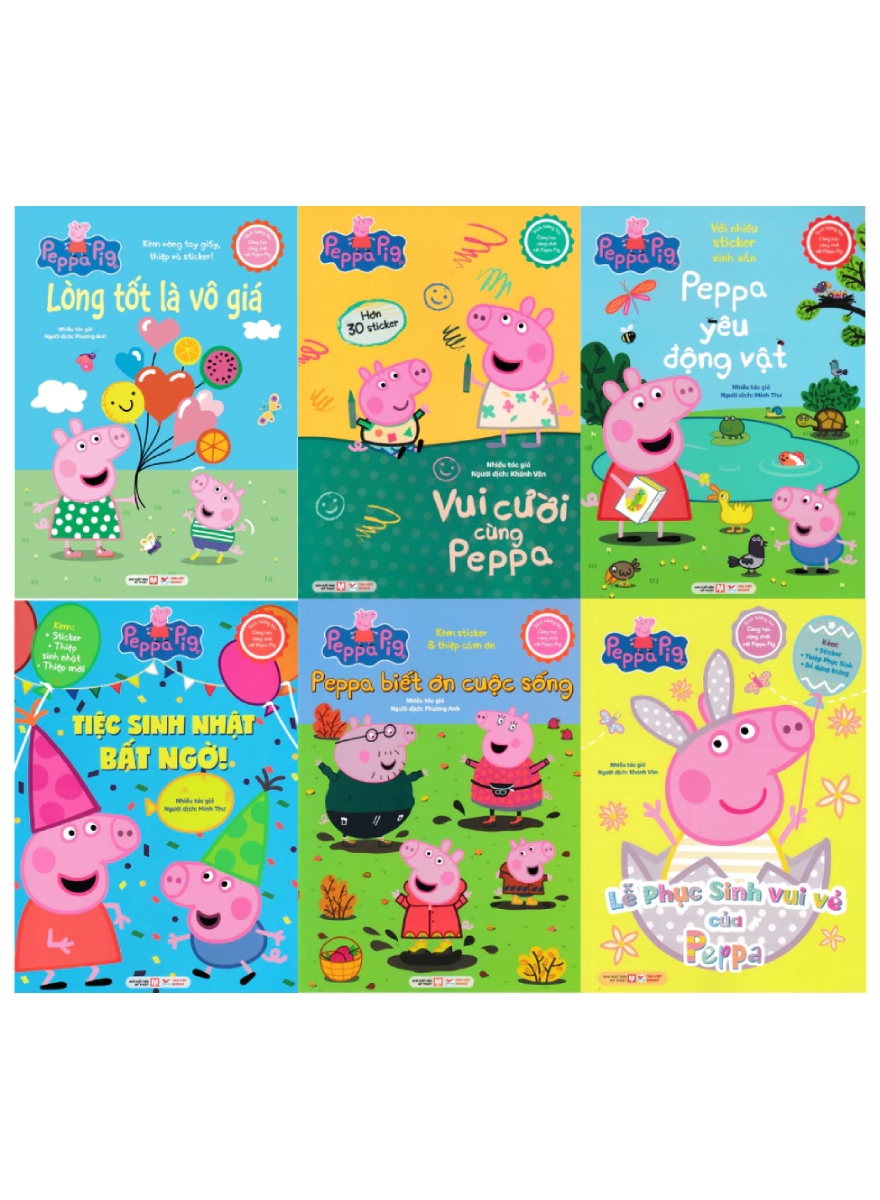 Combo Sách Tương Tác – Cùng Học Cùng Chơi Với Peppa Pig (Bộ 6 Cuốn)