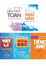 Combo Sổ Tay Kiến Thức: Toán + Ngữ Văn + Tiếng Anh + Vật Lý + Hóa Học Trung Học Phổ Thông (Bộ 5 Cuốn)