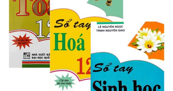 Combo Sổ Tay Toán + Hóa Học + Sinh Học Lớp 12