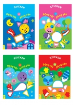 Combo Sticker Động Vật Đáng Yêu – Dành Cho Bé 2 – 5 Tuổi – ND (Bộ 4 Cuốn)