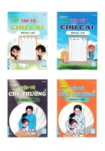 Combo Tập Tô Chữ Cái (Dành Cho 4-5 Tuổi + 5-6 Tuổi) + Tập Tô Chữ Thường (Dành Cho 4-5 Tuổi + 5-6 Tuổi) (Bộ 4 Cuốn)