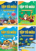Combo Tập Tô Màu – Bé  Làm Quen Với Môi Trường 2 (Bộ 4 Cuốn)