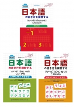 Combo Tập Viết Tiếng Nhật Căn Bản: Hiragana + Katakana + Kanji (Bộ 3 Cuốn)