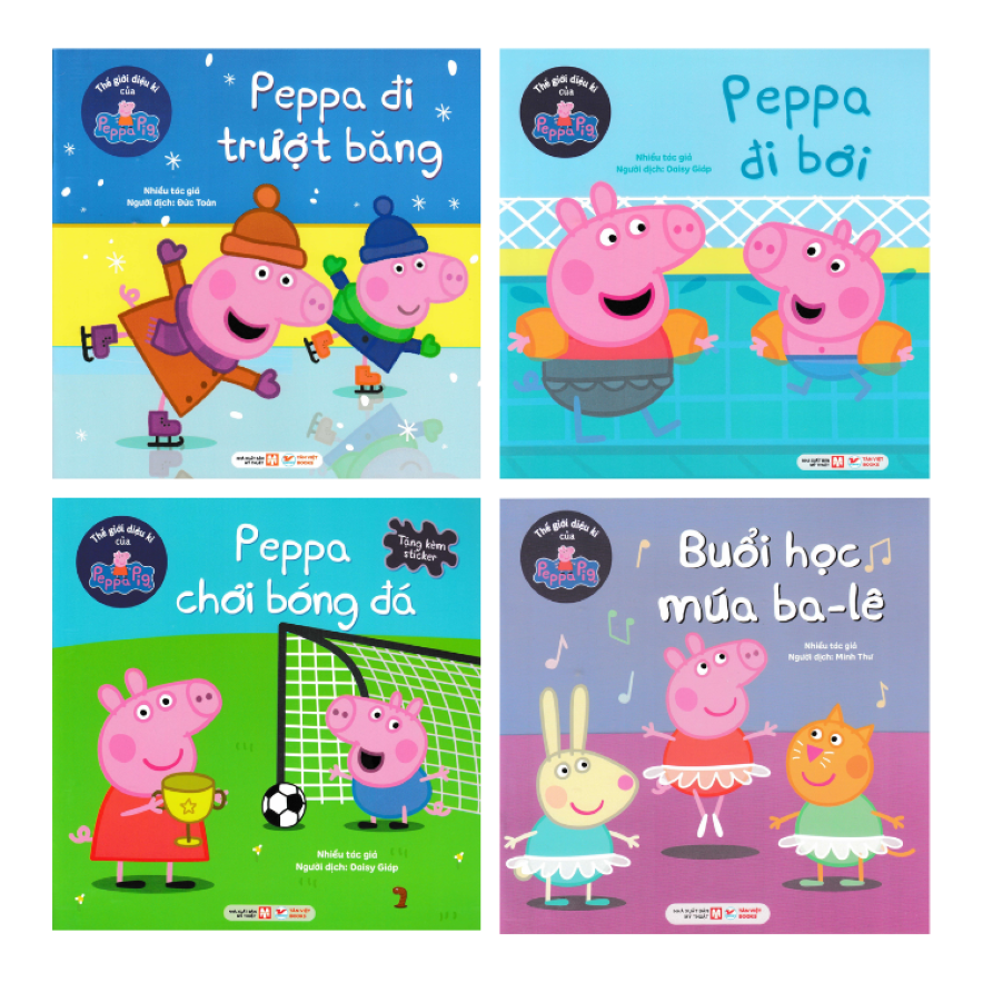 Combo 5 Thế Giới Diệu Kì Của Peppa Pig: ĐI TRƯỢT BĂNG + ĐI BƠI + CHƠI BÓNG ĐÁ + MÚA BA-LÊ