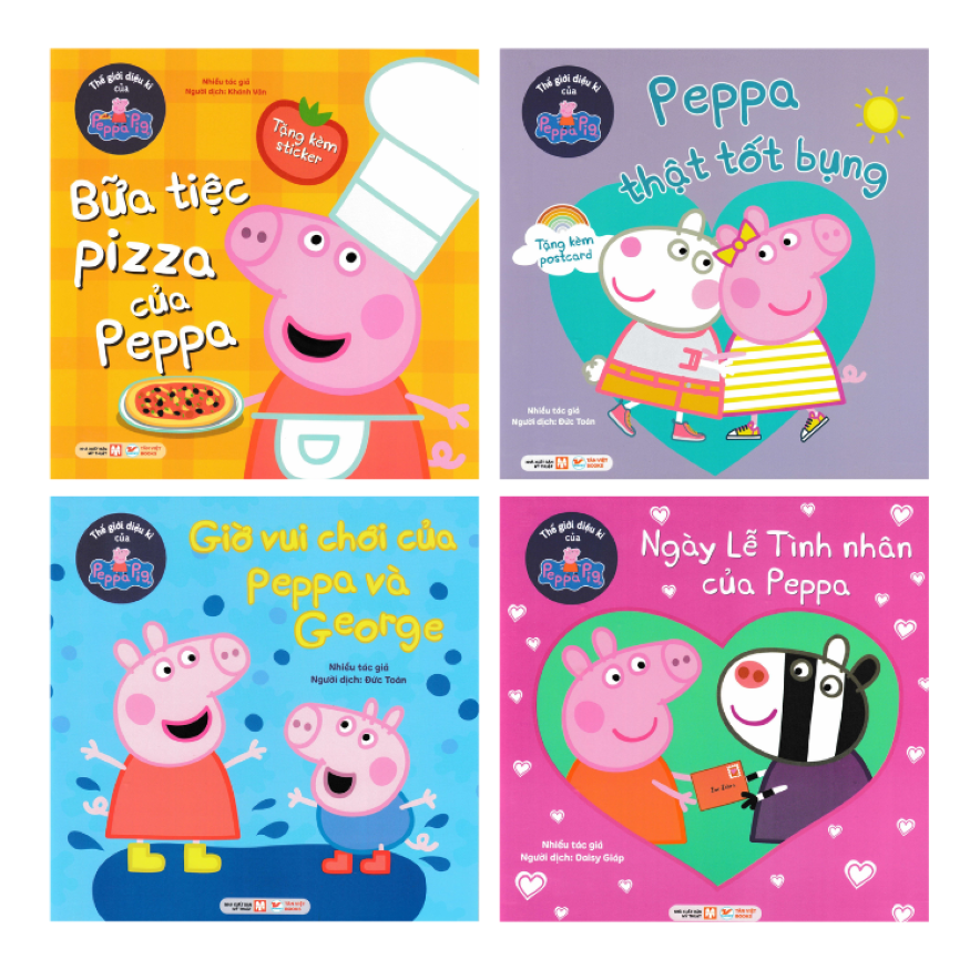 Combo 1 Thế Giới Diệu Kì Của Peppa Pig: LỄ TÌNH NHÂN + VUI CHƠI + TỐT BỤNG + PIZZA