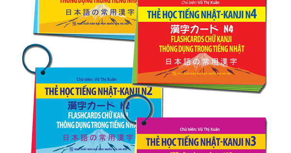 Combo Thẻ Học Tiếng Nhật Kanji N2-N3-N4-N5