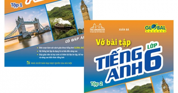 Combo The Langmaster – Vở Bài Tập Tiếng Anh Lớp 6 (Có Đáp Án) Global Success (Bộ 2 Cuốn)