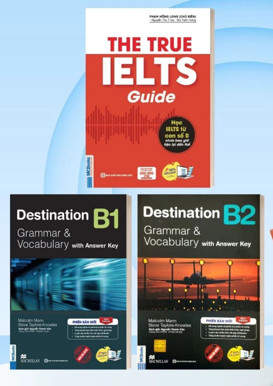 Combo The True Ielts + Destination B1 + B2 ( Bộ 3 Cuốn)
