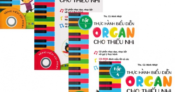 Combo Thực Hành Biểu Diễn Organ Cho Thiếu Nhi ( 4 tập )