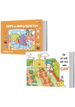 Combo Sách Tô Màu Chữa Lành – Tớ Có Nuôi Một Chú Mèo Cam + Capy Và Những Người Bạn (Bộ 2 Cuốn)